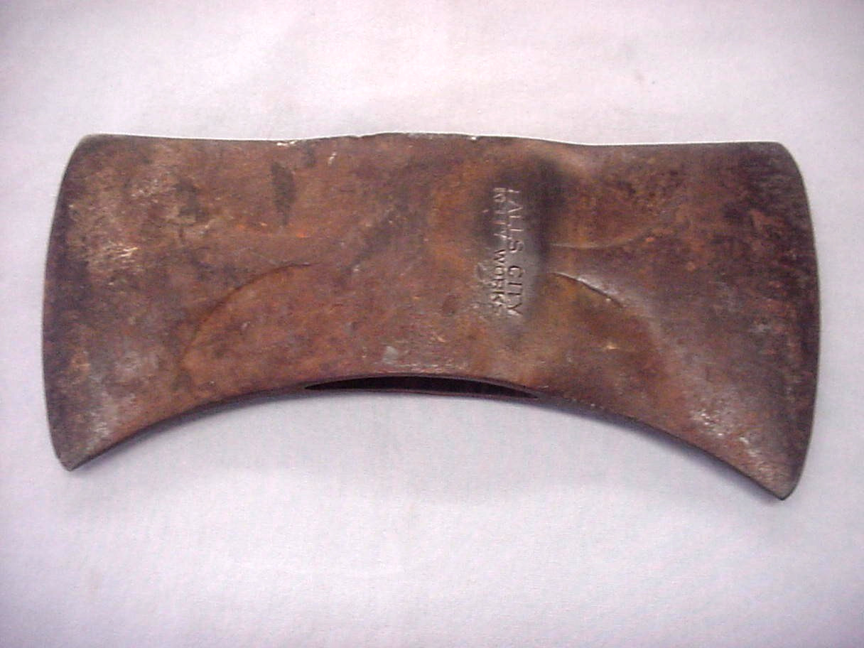 Vintage Falls City Kelly Works 4 lb. 3 oz. Double Bit Axe With Phantom Bevels