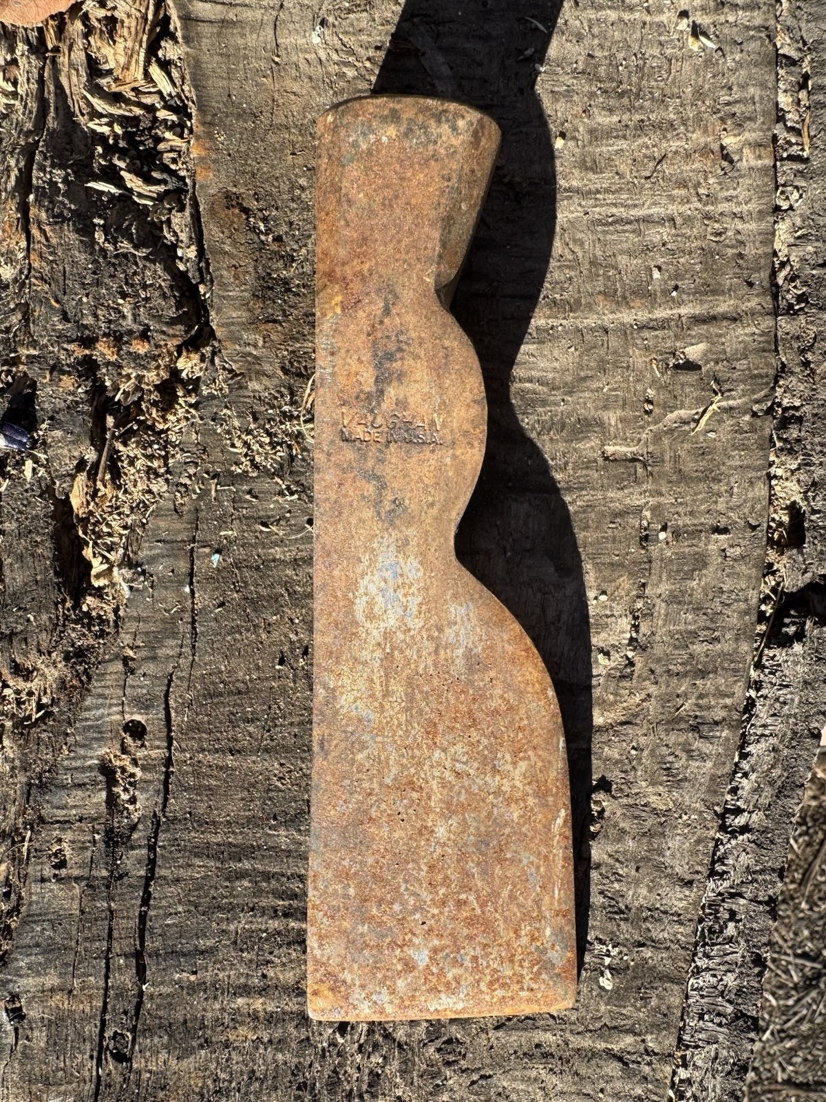 Vintage Vaughan USA Axe Head Single Bit Wear Safety Goggles Forged Steel Tool