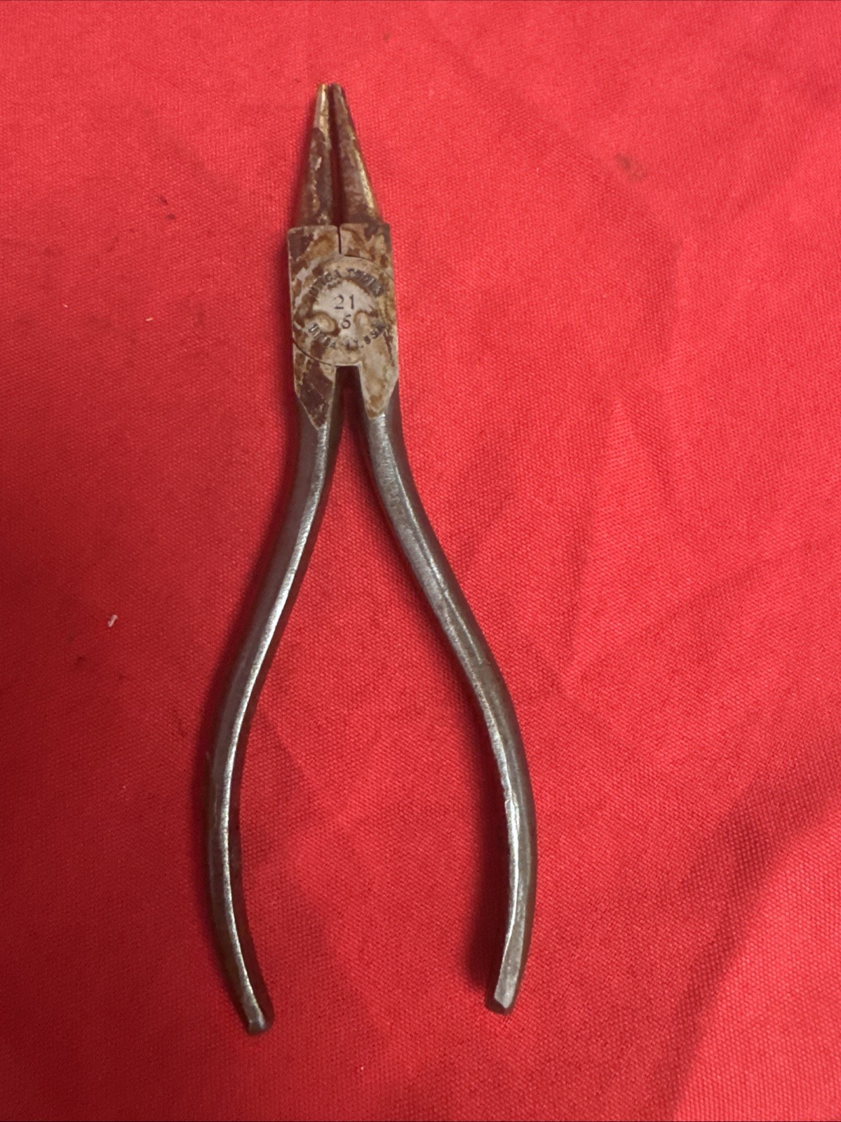 WW2 Military Utica Tools Round Nose 6 Inch Pliers E011