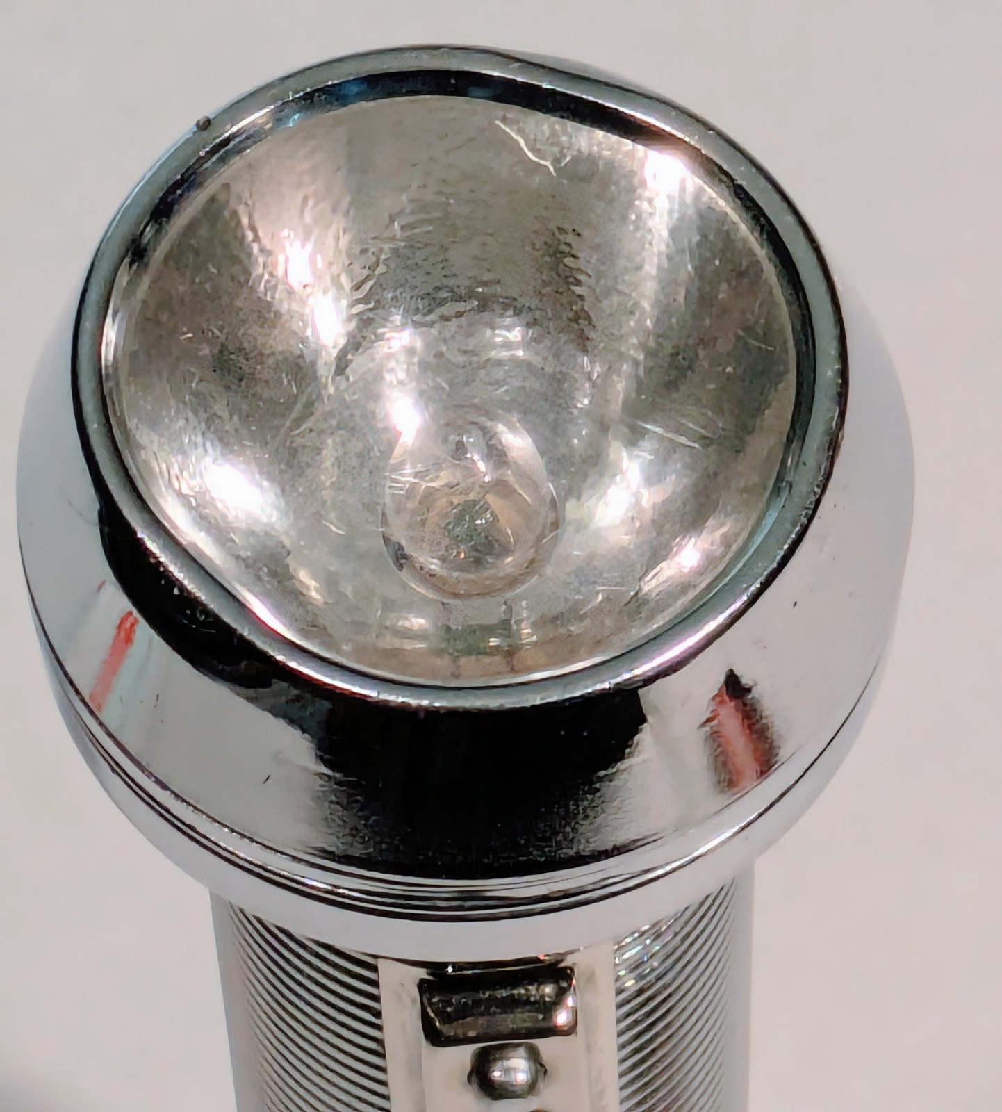 Ray-O-Vac Sportsman 10″ Chrome Flashlight Vintage Requires 3 D Batteries
