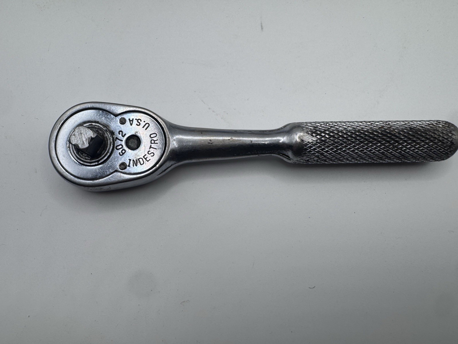 Vintage Indestro USA 6072 1/4” Ratchet; Socket Lot 3/8 And 1/4 Drive; Wrench