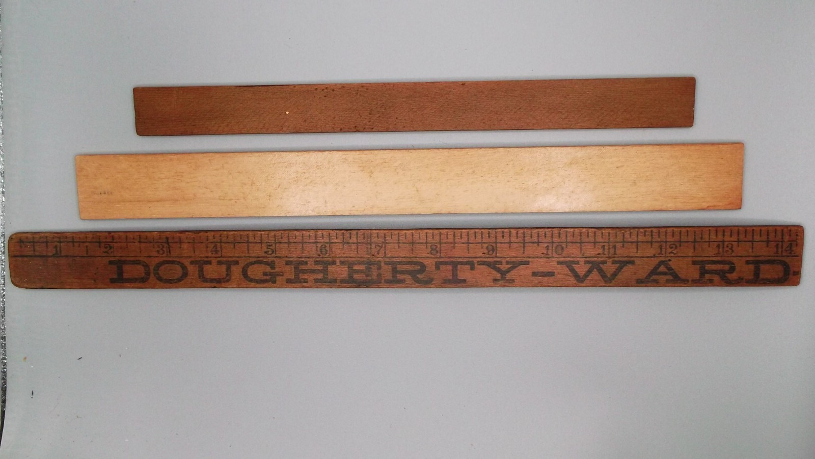 Vintage Advertising Wood Rulers Lot (A&P, Dougherty-Ward, Eagle Pencil)
