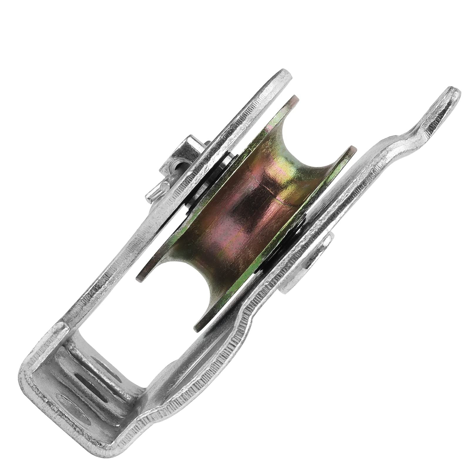 8 PCS Silver 11/2 Inch Ceiling Mount Single Pulley Wall Mounted 3/8 Inch Wire