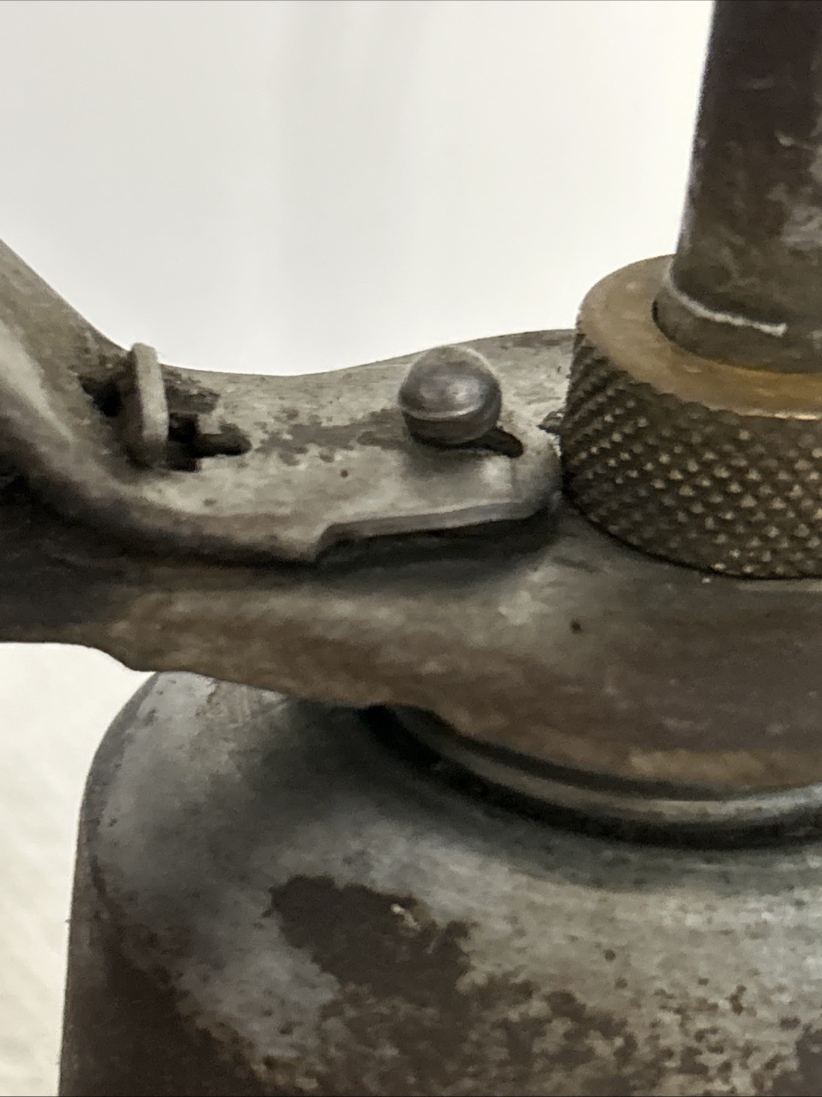 Vintage Eagle Metal Oil Can Rustic Collectible with Long Spout and Pump Handle