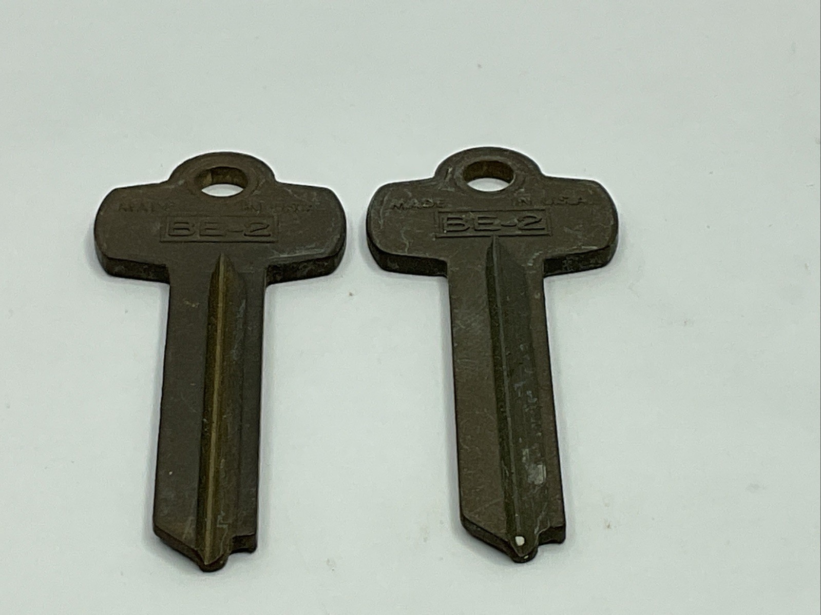Curtis Industries NOS Key Blank Lot Of 2 BE2 Brass Tone A-CK5