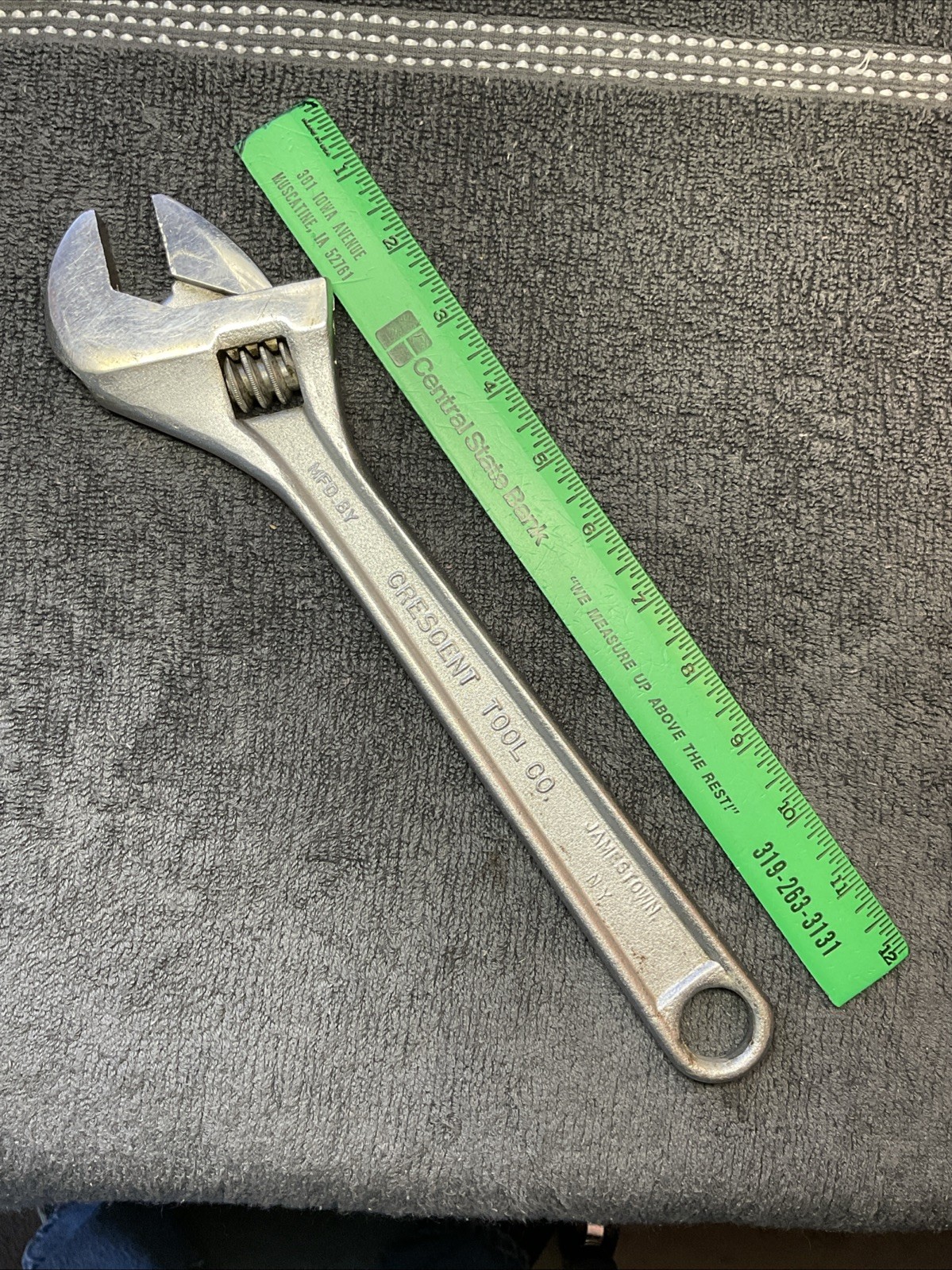 Vtg USA Crescent Crestoloy Adjustable Wrench 12” #30 Nice Usable or Collector