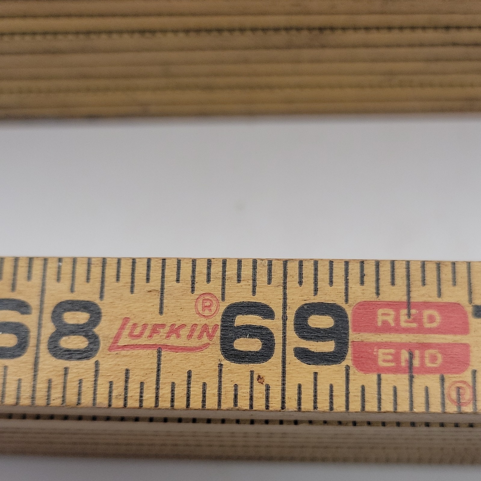Craftsman Vintage Original Wooden Folding Rule Ruler