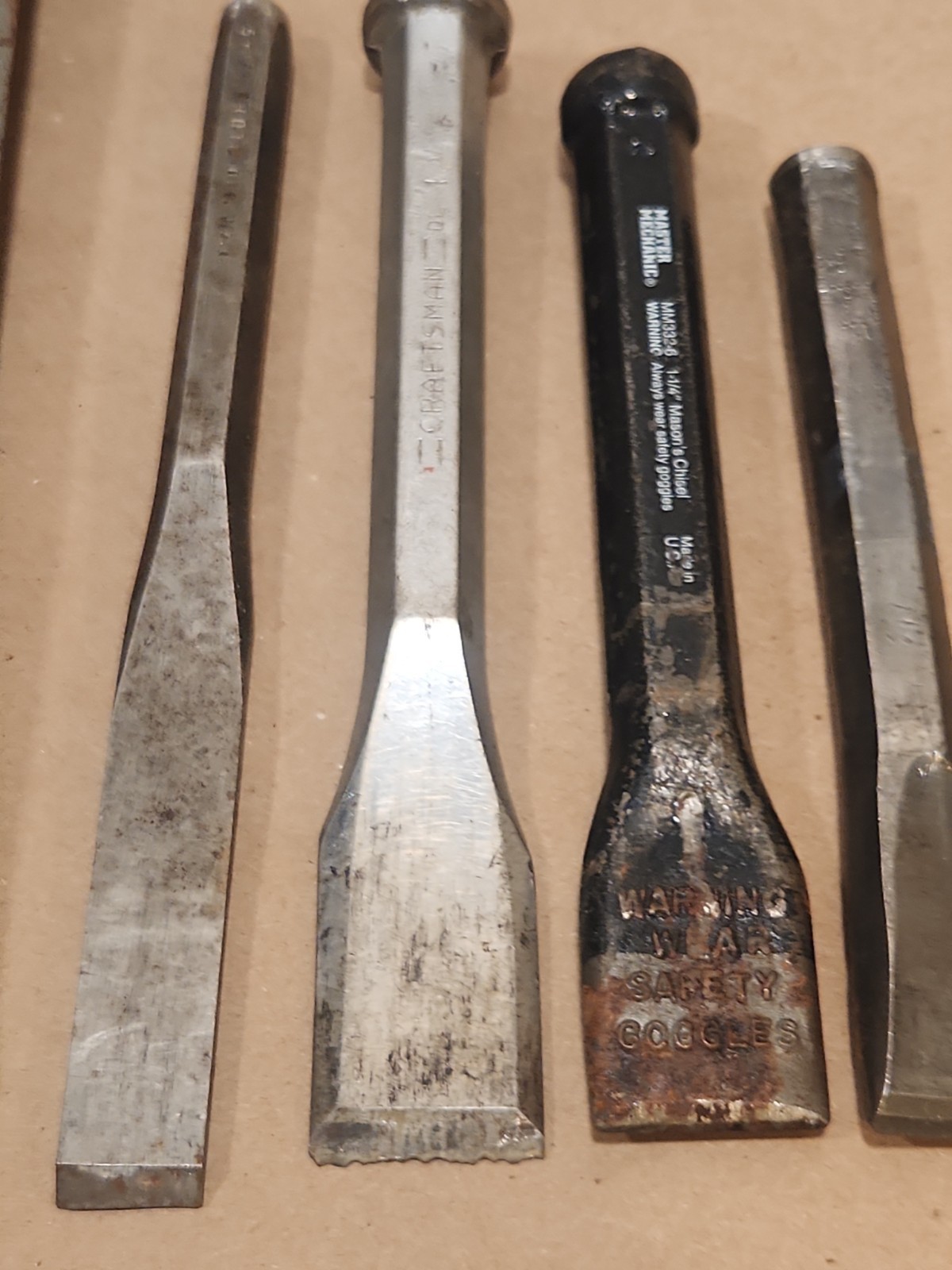Mixed COLD CHISELS VINTAGE USA LOT OF 20 FREE SHIPPING