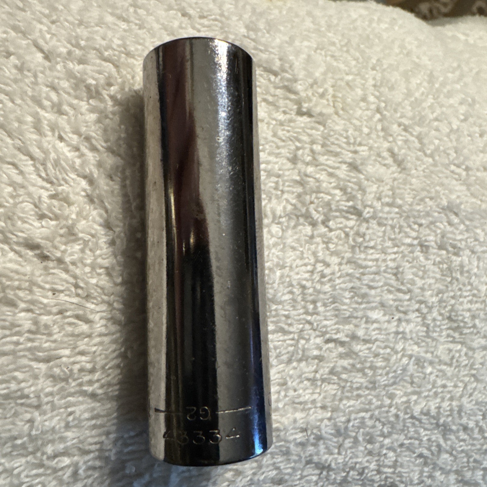 1 Craftsman 43334 9/16″ 6pt Deep Well Socket 3/8″ Drive Inverted G2 USA vtg tool