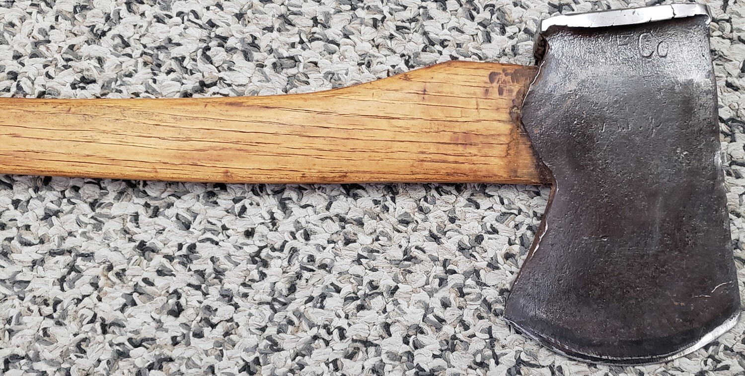 Collectible Vintage Axe Marked Legitimus, Polished Edges of Poll & Blade