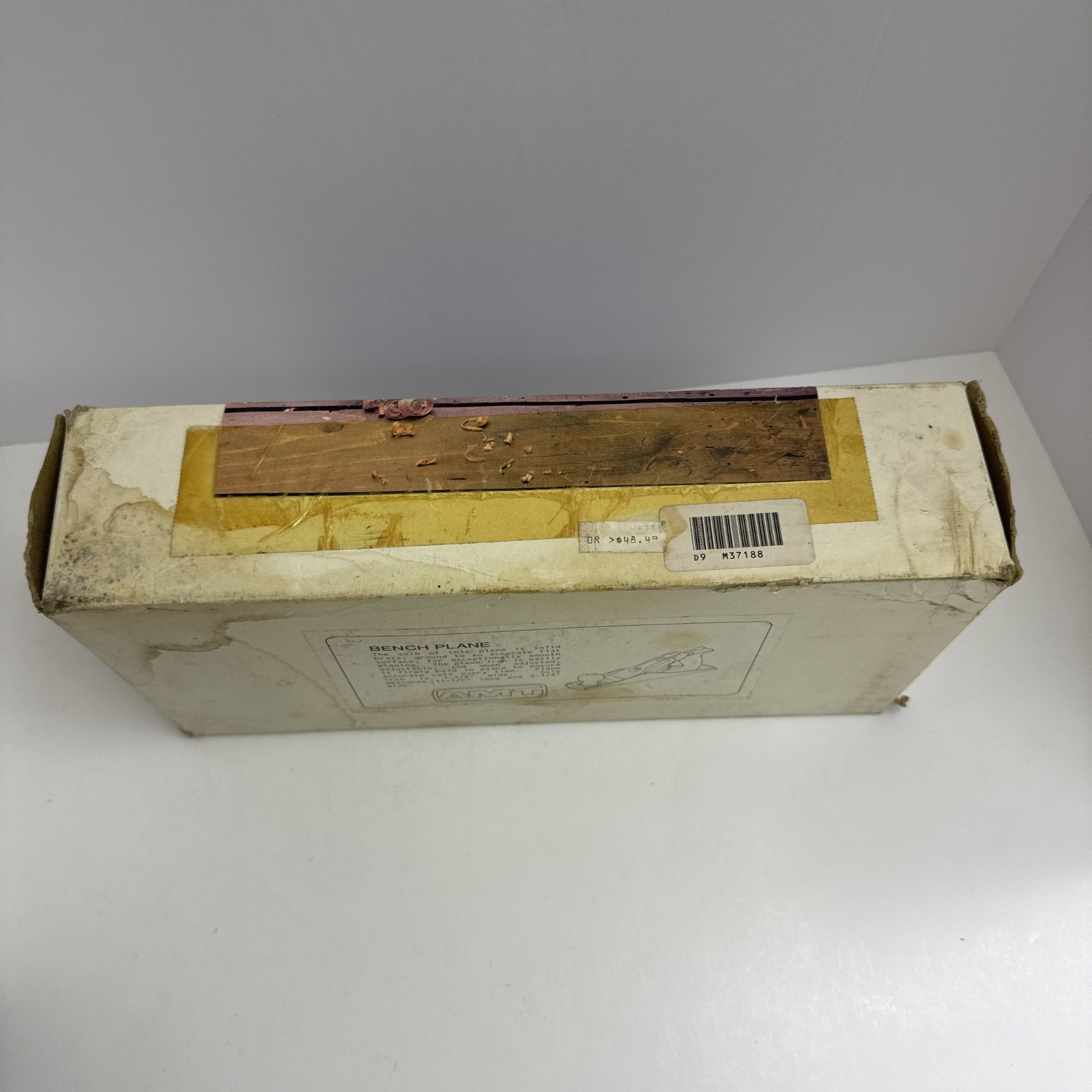 VINTAGE AMT BRASS PLATED WOOD WORKING PLANE – 2 1/4 X 11 1/2”