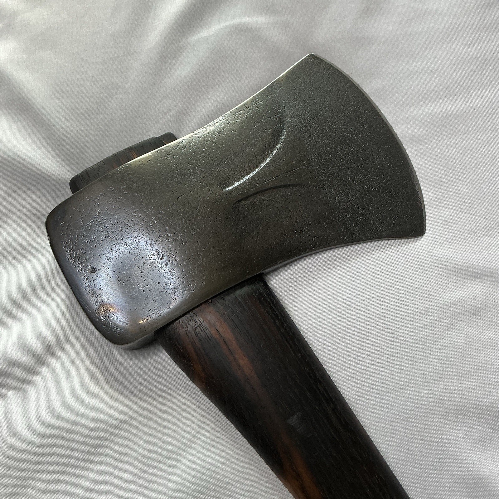 Powr-Kraft 100 Single Bit Axe Missouri Hickory Handle Montgomery Ward Vintage