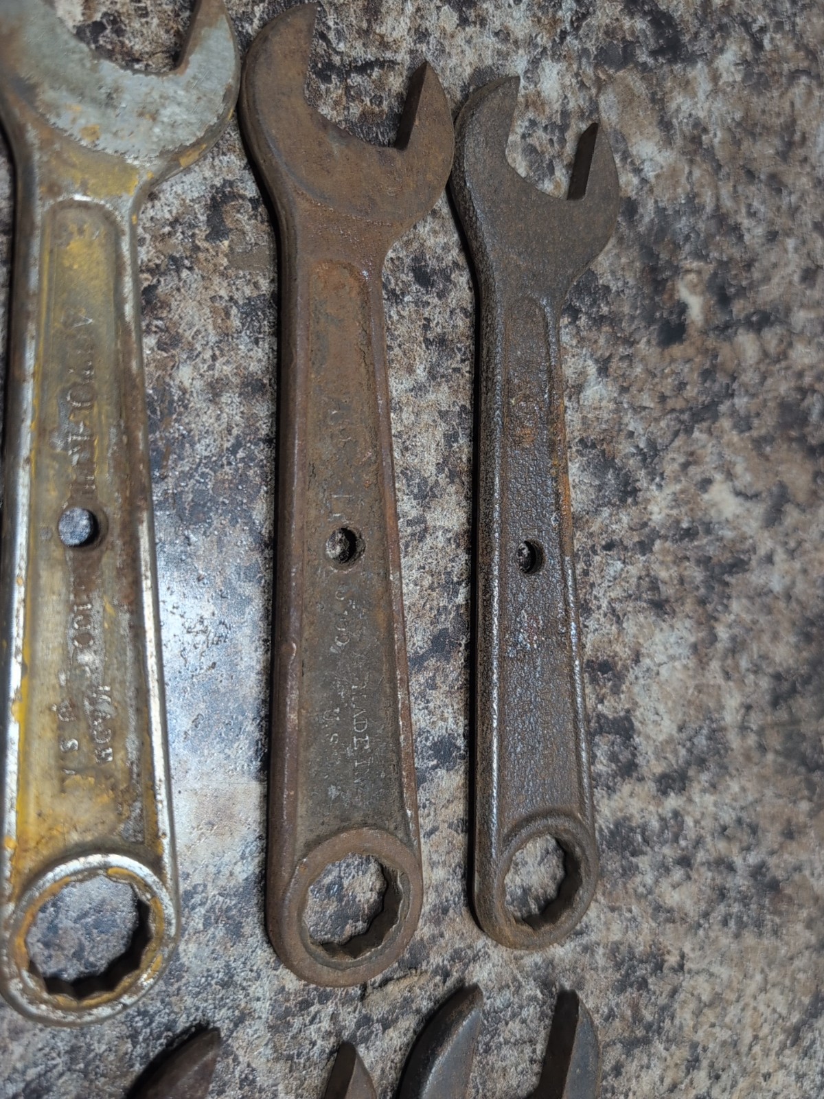 Vtg Auto Kit 100 Vanadium Combination Wrenches Miscellaneous Lot