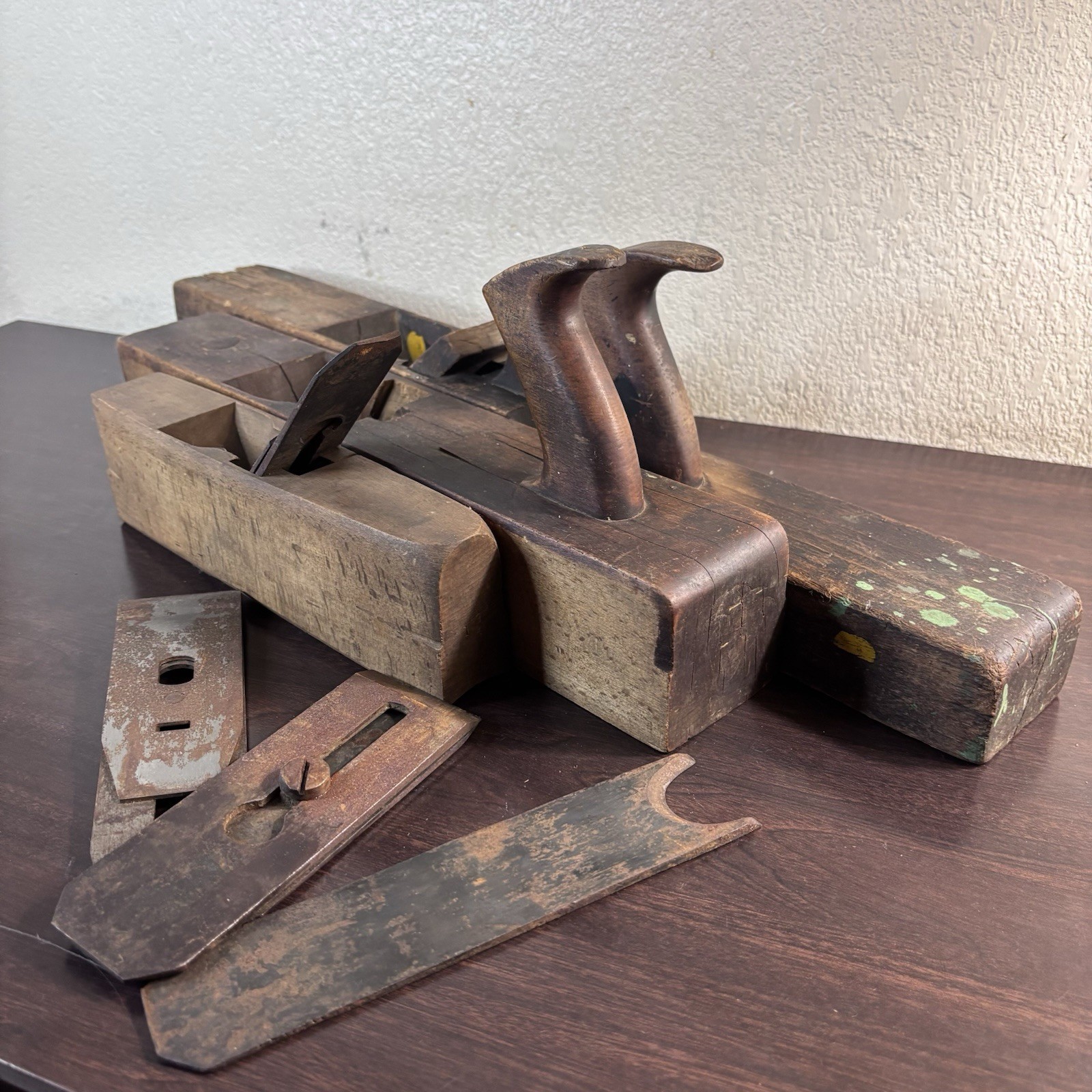 Lot Of Vintage Antique Wooden Hand Planes For Parts/Repair Fuller Williams Ash