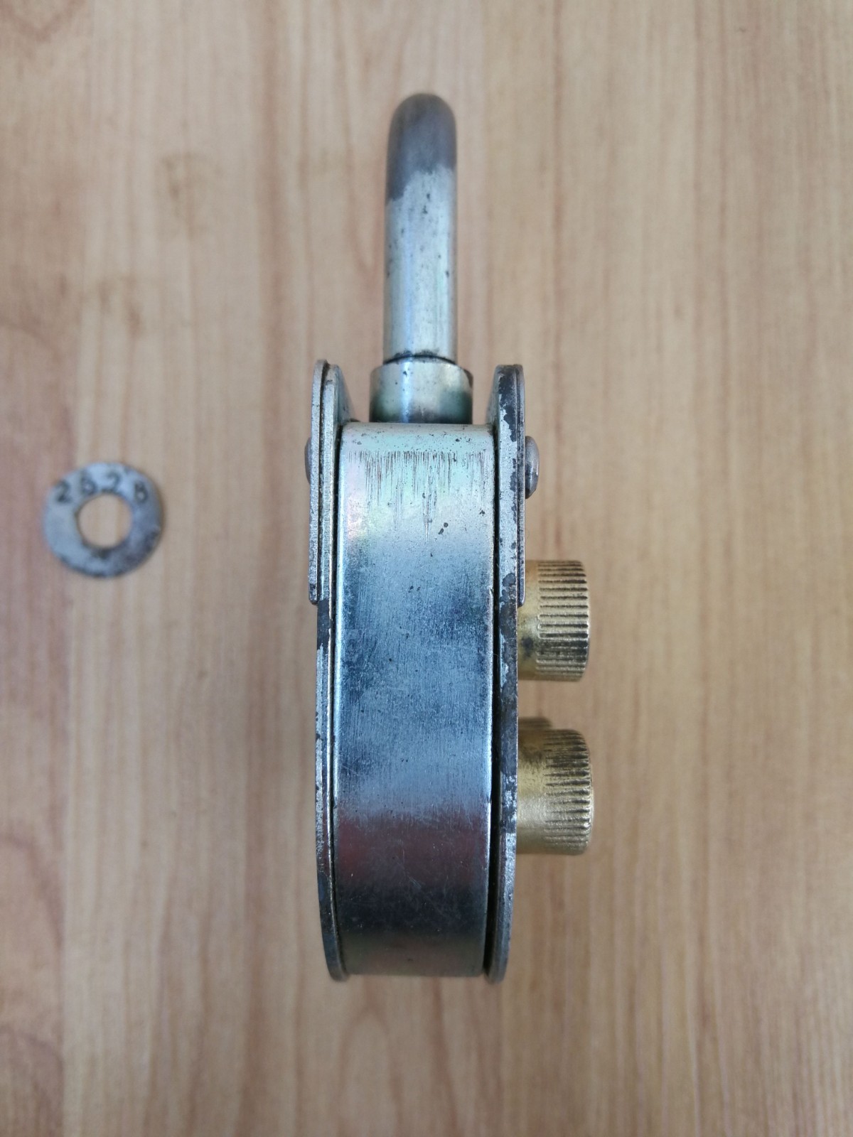 #3 vintage rare Antique New padlock USSR with 4 Code Combination Video