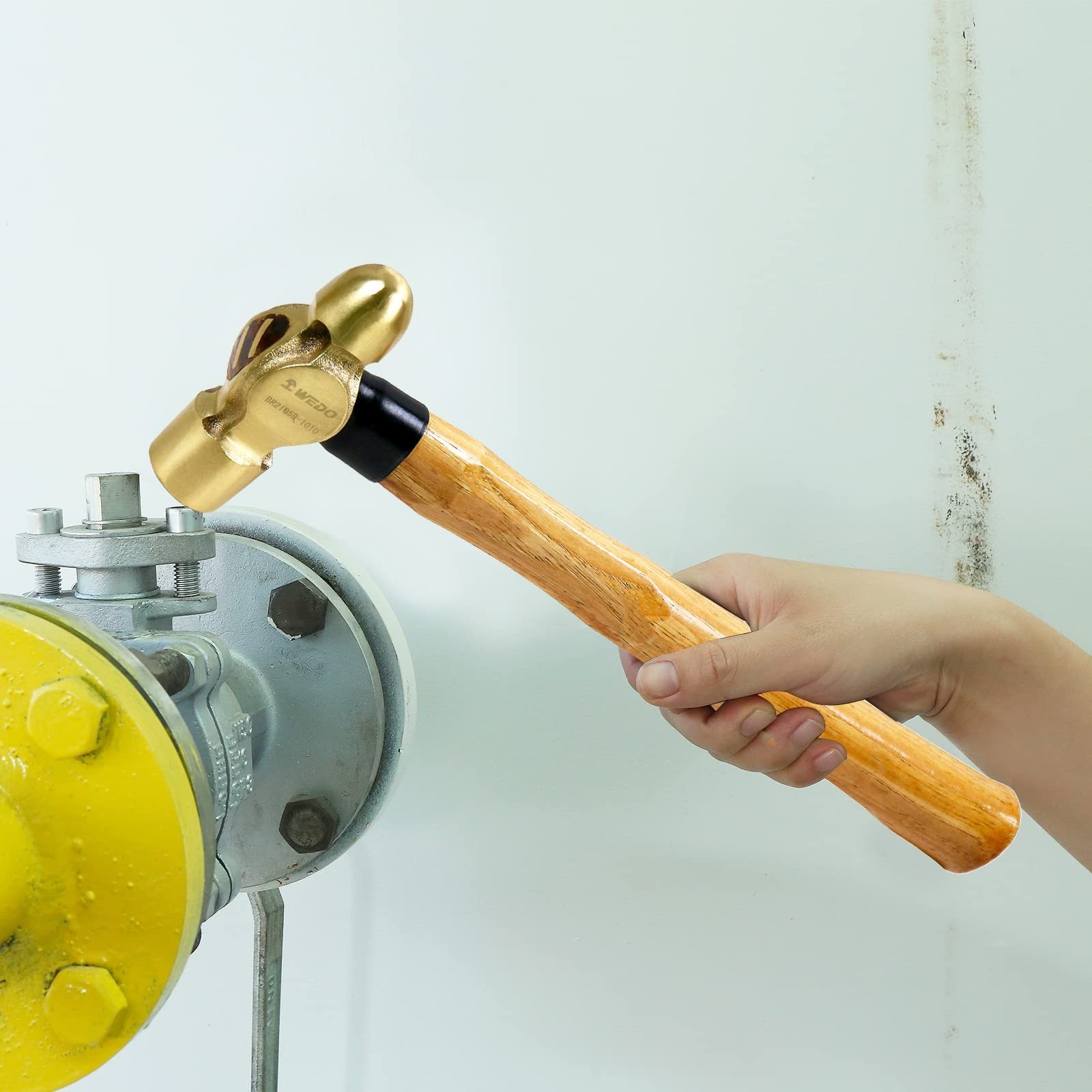 WEDO 3PCS Brass Ball Peen Hammer Set, 16oz+32oz+40oz(1lb+2lb+2-1/2lb), Brass …
