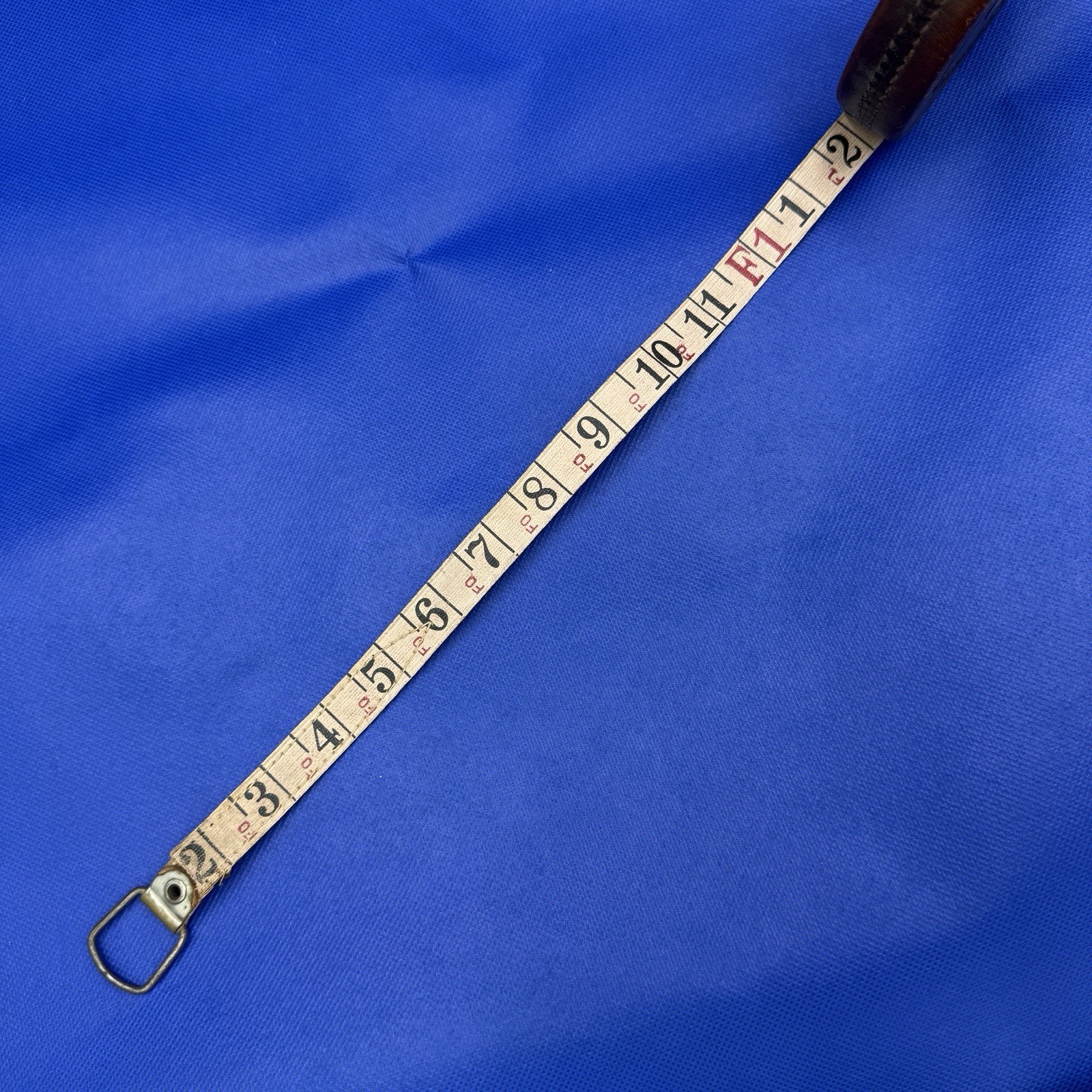 Vintage Keuffel & Esser Co. “The Popular” 50 Foot Crank Tape Measure in Leather