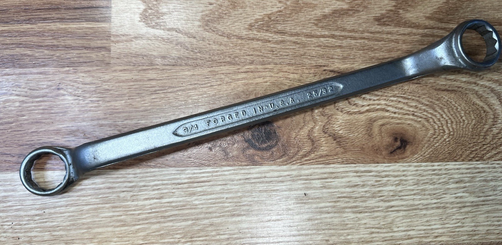 Vintage Westline #H2246 3/4″ x 25/32″ 12-point Offset Box End Wrench forged USA