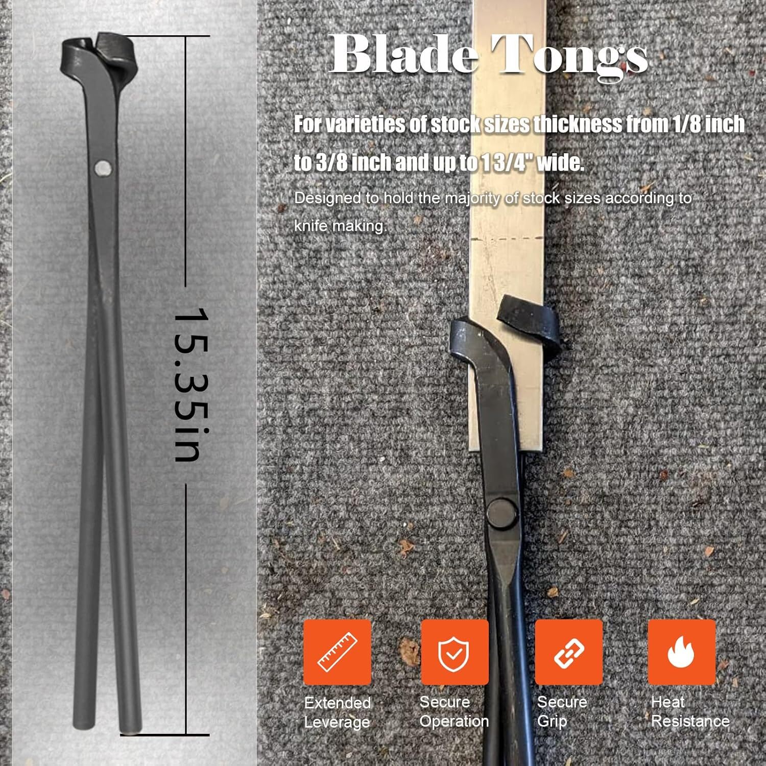 Blacksmith Tongs Tools Set Forging Tongs Tool Kit for Knife Making Tongs 4-pack