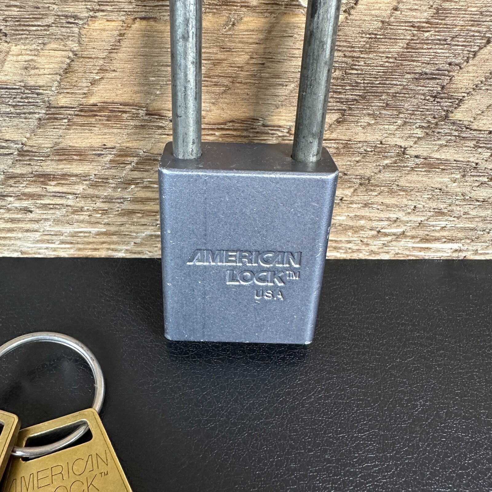 Vintage American Lock Co. Padlock Series 30 w/ 2 Keys Hardened Long Shackle -USA