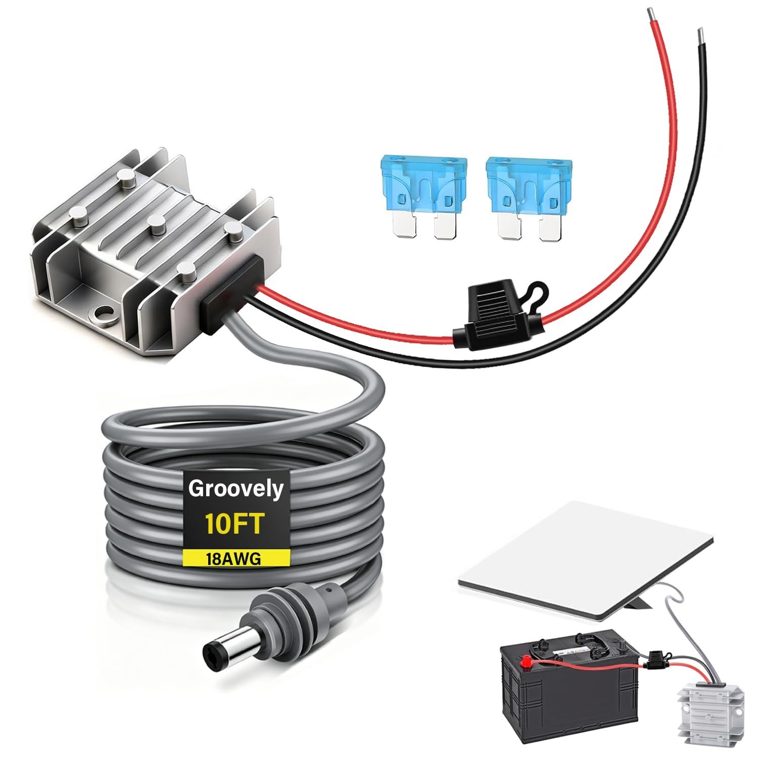 Starlink Mini 12V Adapter,12/24V to 30V 3.5A Step Up Power Converter | 9.8FT …