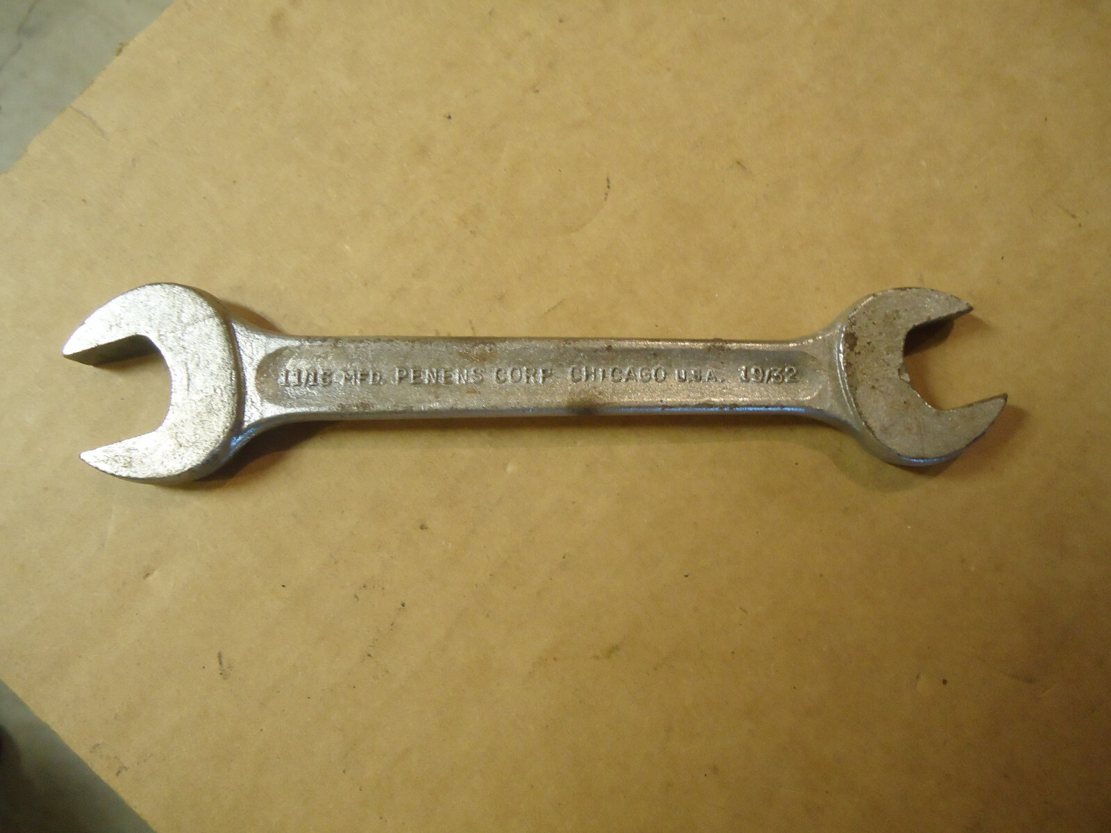 Vintage Penens Corp. Chicago Open End Wrench 19/32 X 11/16″ FREE SHIP L