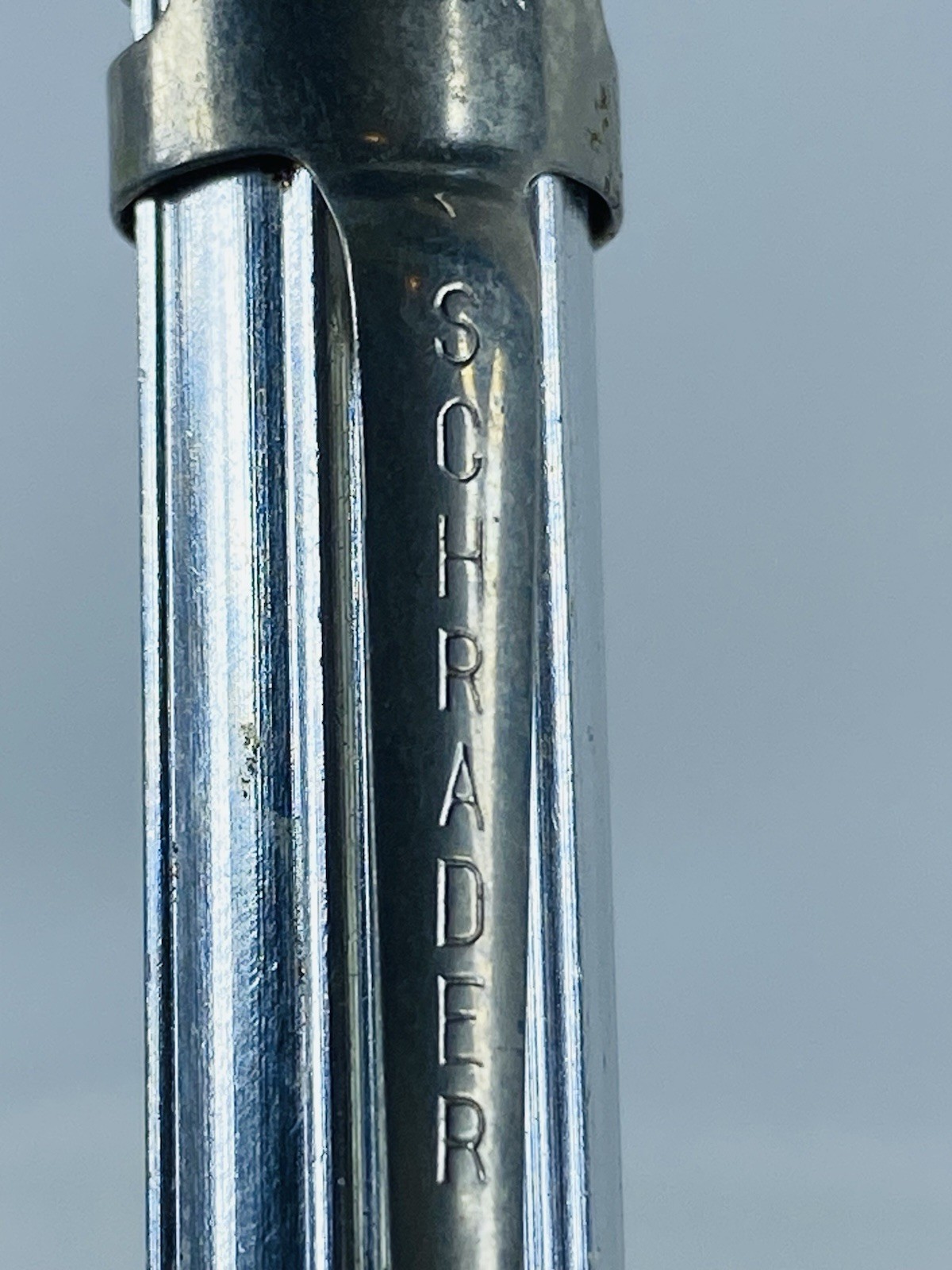 Vintage SCHRADER Tire Tread Depth Gauge w/Pocket Clip – USA