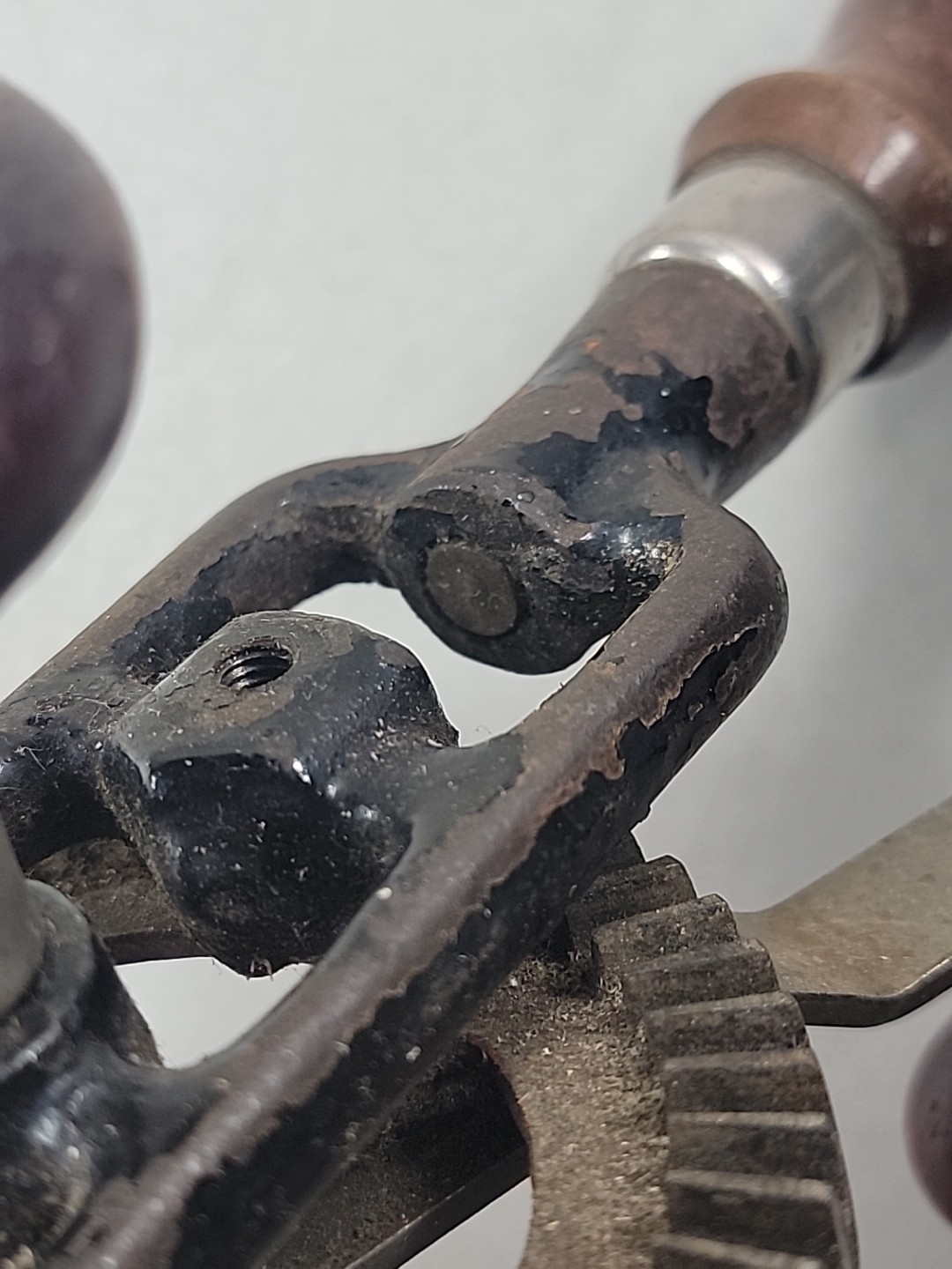 VINTAGE EGG BEATER STYLE HAND DRILL W/ REMOVABLE TOP
