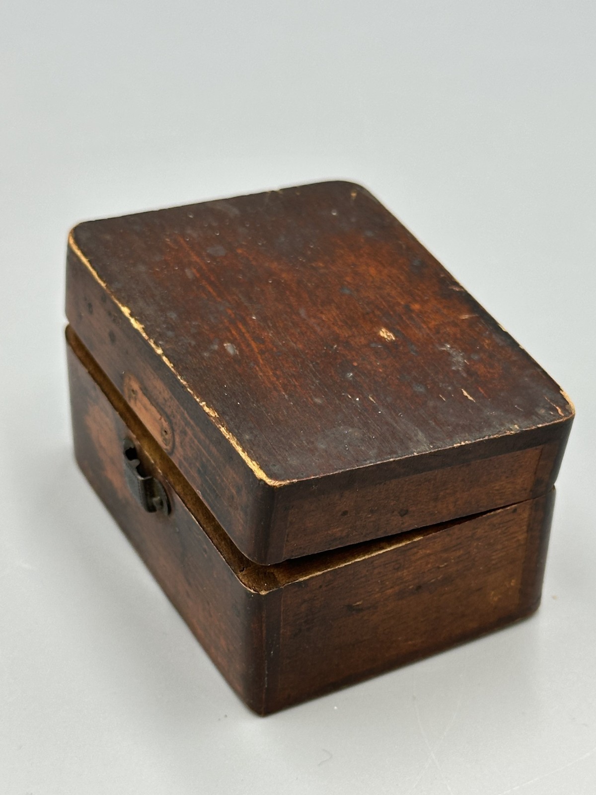 Antique WATCH REPAIR PARTS Original WOOD BOX Watchmaker ELGIN Balance Staffs