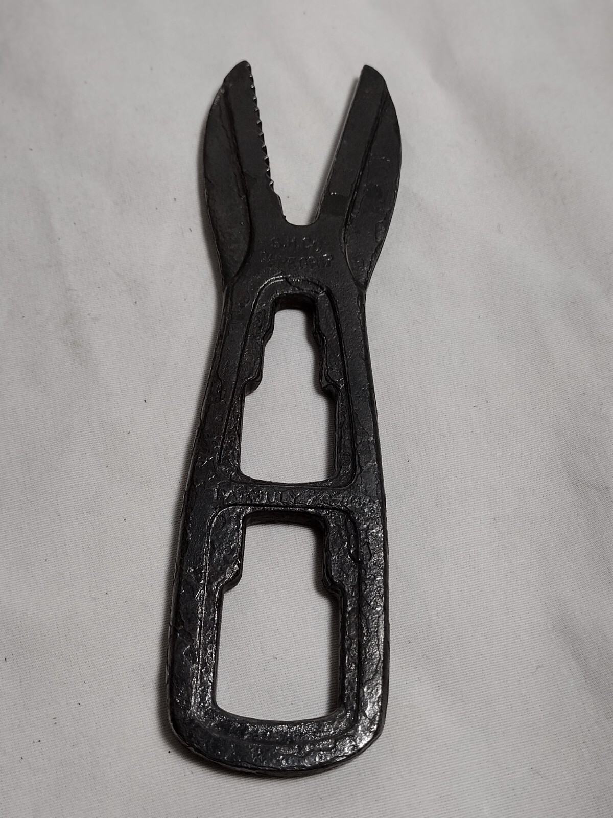 Vtg Alligator Wrench S.H. Co. Sure Grip Model 40 Smith & Henenway (927)