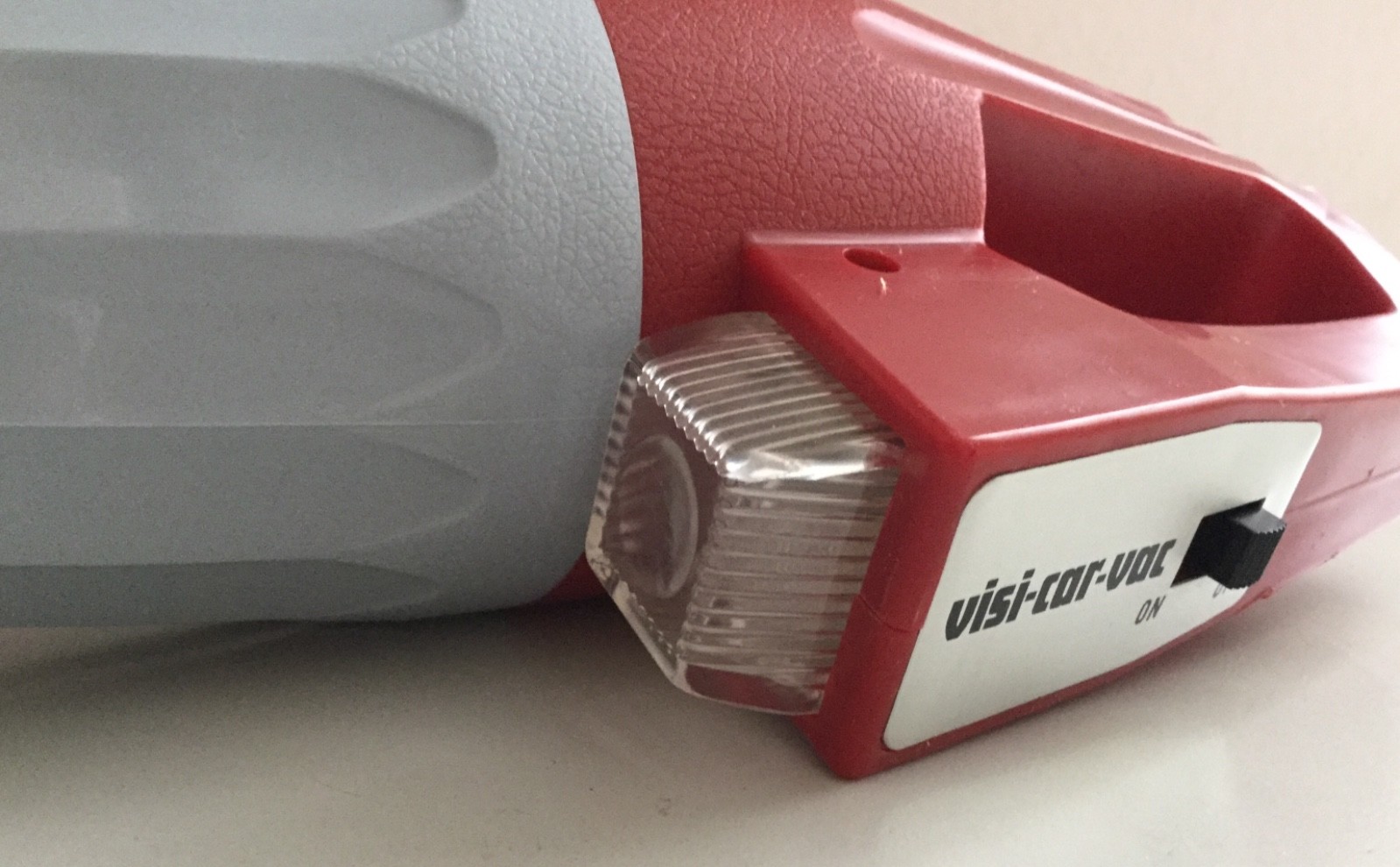 Vintage Horizon Visi-Car-Vac Cleaner Original Box w/ Light Red/Gray, works fine