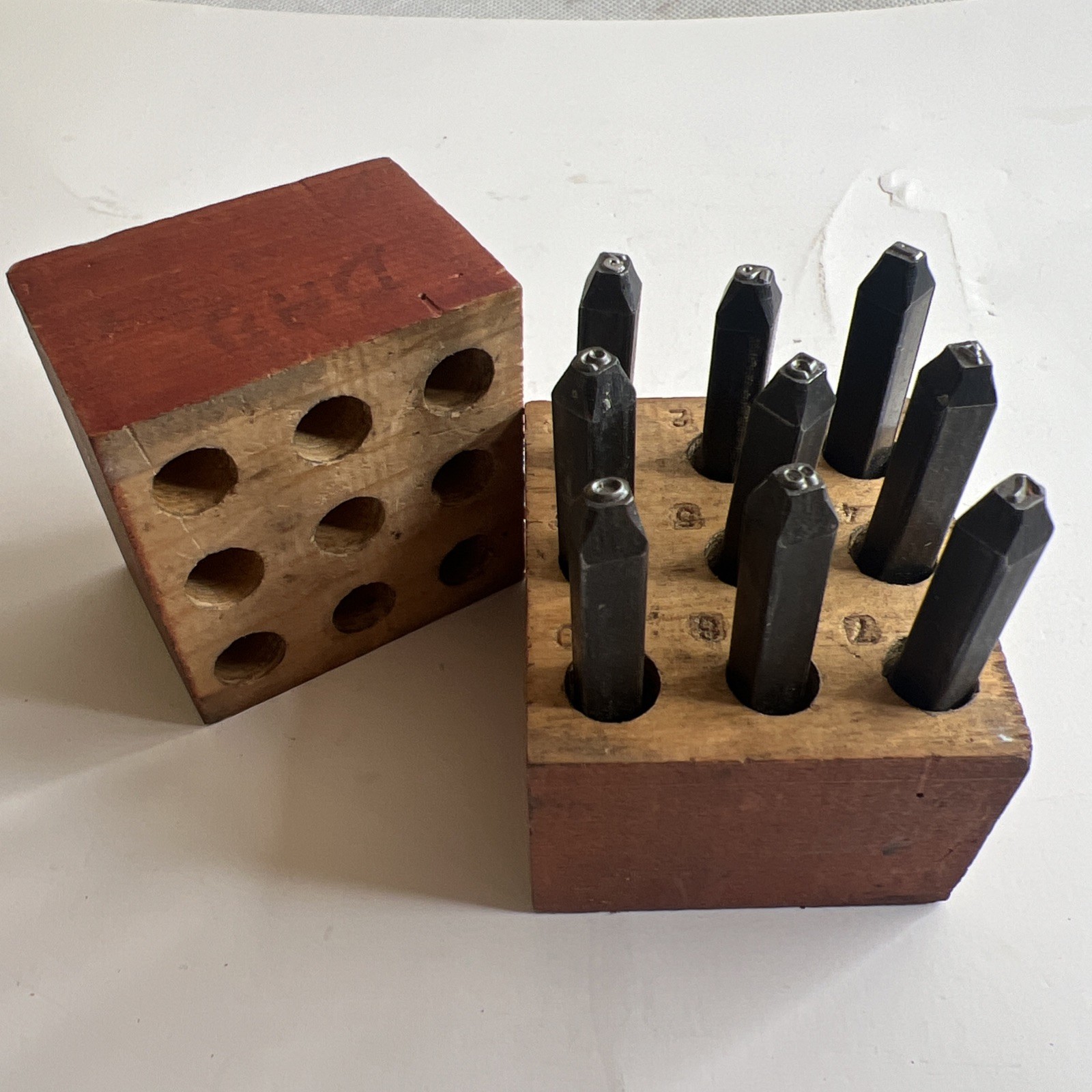 Vintage Steel Number Stamp Set Made In USA Tool Machinist Lathe CNC Metal
