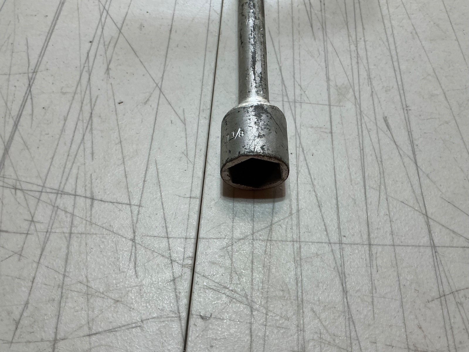 Vintage Billings large T handle 1 1/8″ socket wrench 971D USA made