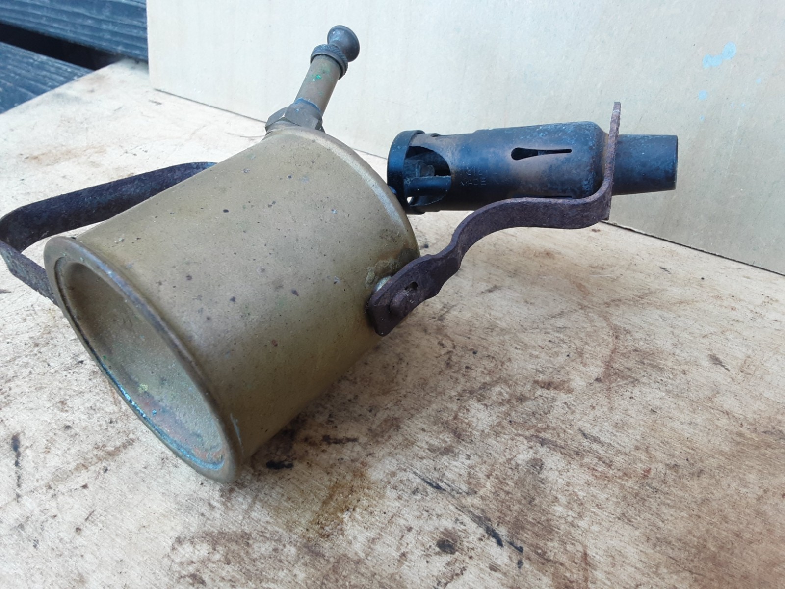 Vintage Max Sievert Brass Blow Lamp, Blowlamp. Type 538. Untested.