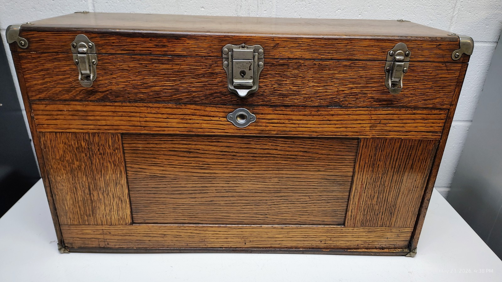 Vintage H. Gerstner Sons Model 11 Drawers Wood Machinist Chest Tool Box