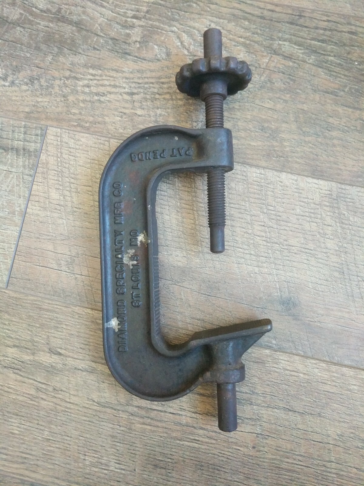 Antique Diamond Specialty MFG Co St. Louis MO Speed Jack C-Clamp Heavy Duty RARE