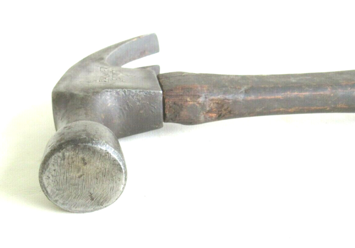 Vintage PALMER FORGED Claw Hammer, weighing 1 lb., 12 1/4 Inches Long. Used.