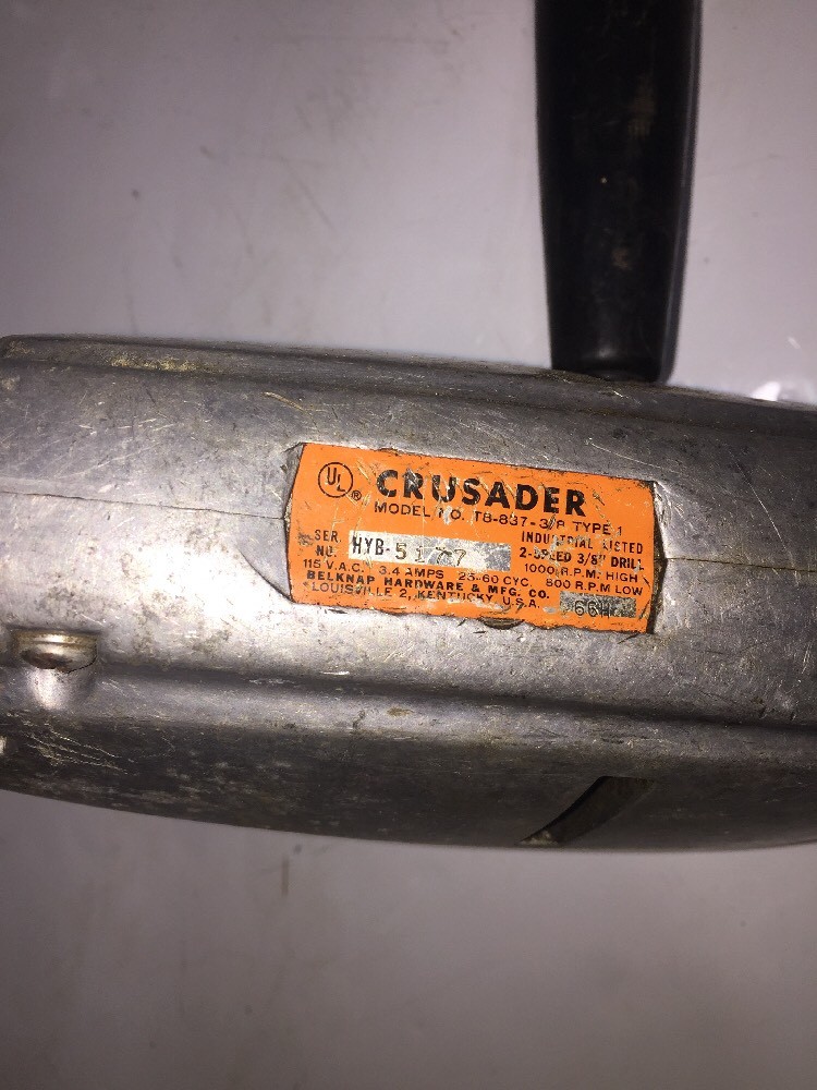 Rare Belknap Hardware Hammer Drill~Power~Runs~Louisville KY~Bluegrass