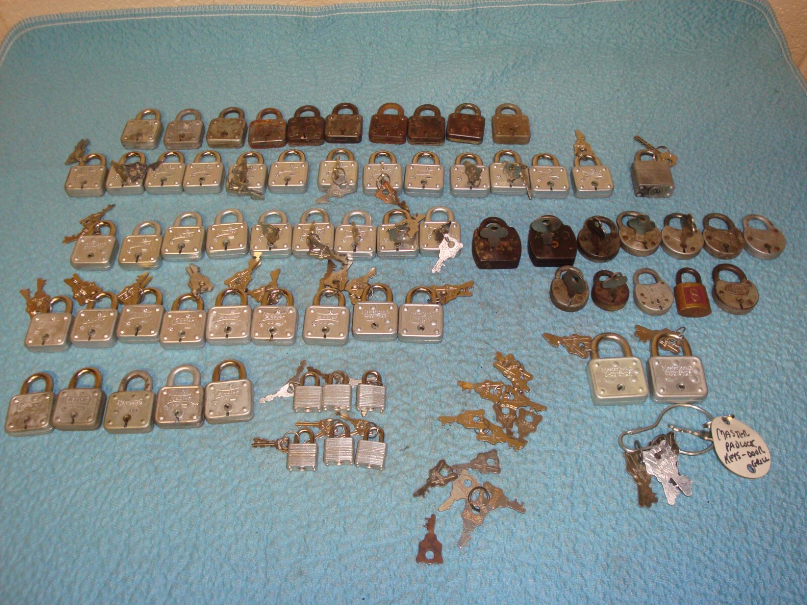 Master No. 44 Padlock Lot and Other Padlocks- Gumball Machine Locks
