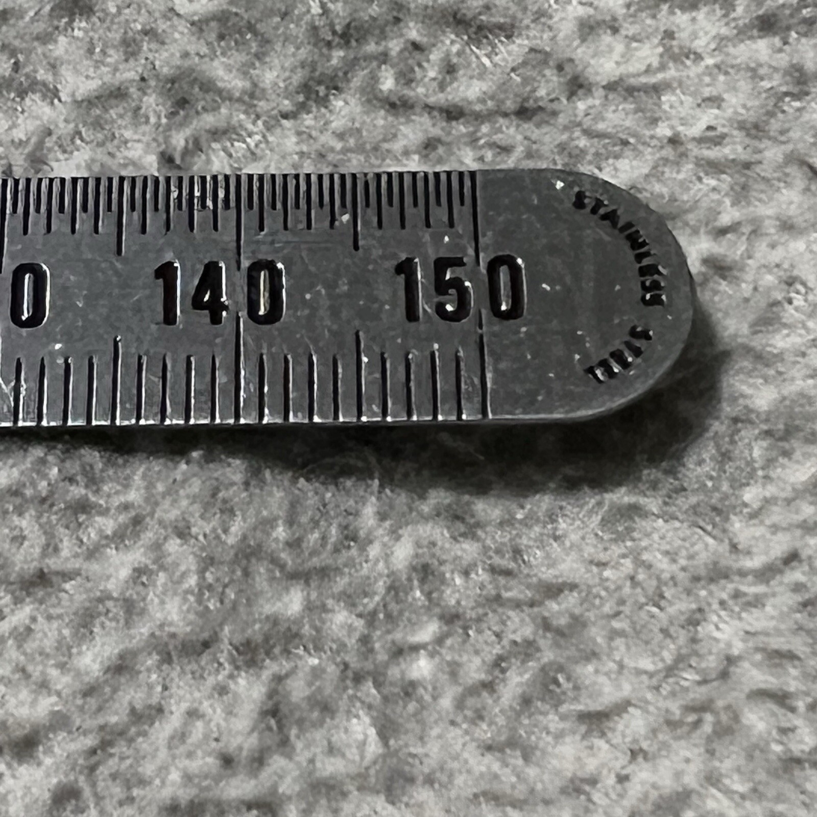 VTG General Metric Stainless Steel Pocket Ruler 6″ Flexible USA Tool, 1/2 & 1 mm