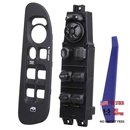 Master Power Window Switch and Bezel 56049805AB, Compatible Driver Side Black