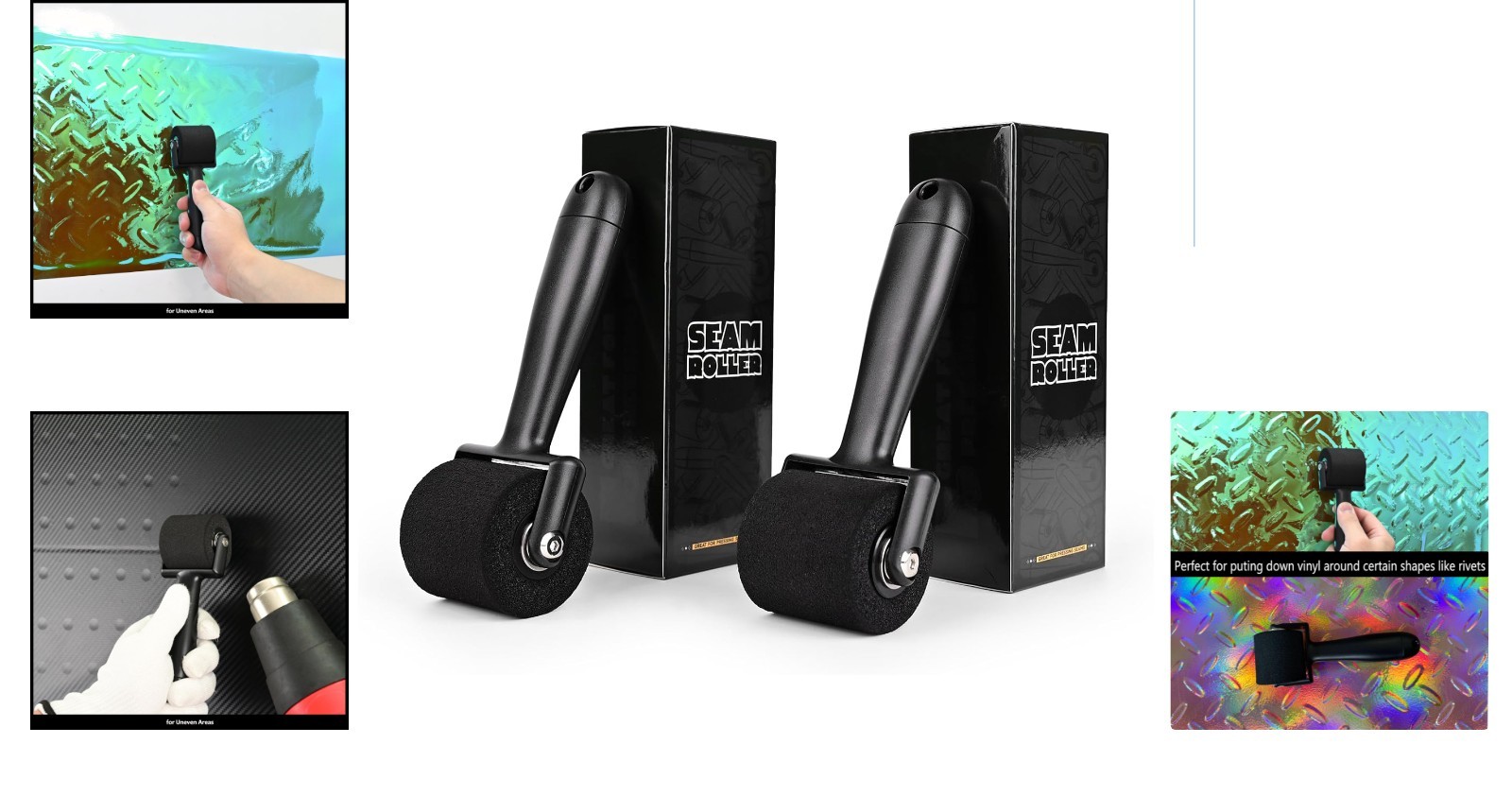 2PCs Professional Quality Sponge Seam Rollers – Enhance Your Crafting Experience