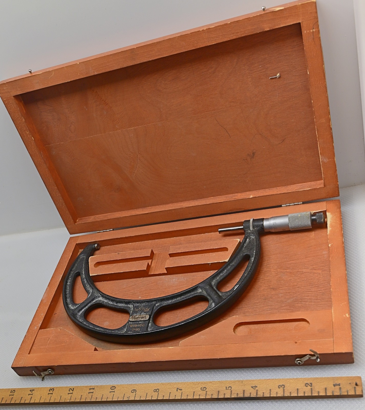 ✨Vintage 175mm-200mm L. S. Starrett № 436M Outside Micrometer in Box (INV S040)