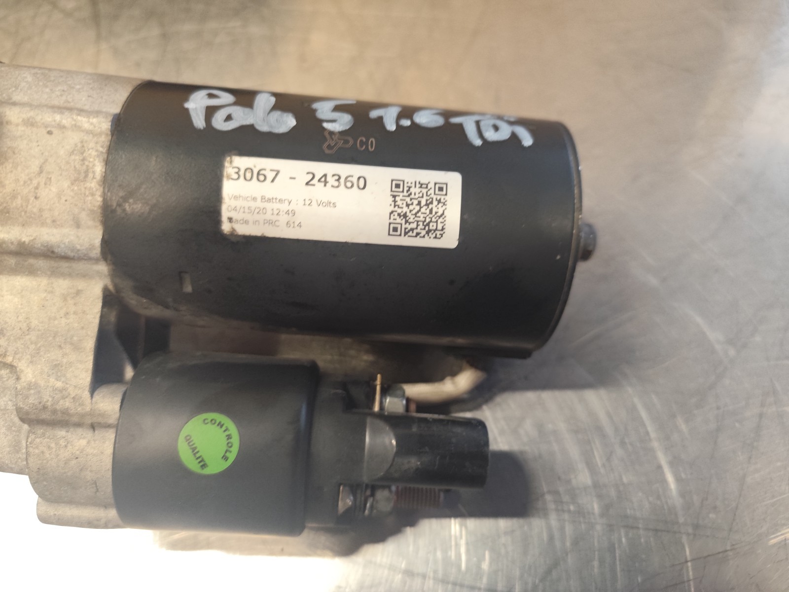 STARTER VW VOLKSWAGEN POLO 5 V 1.6 TDI 3067-24360