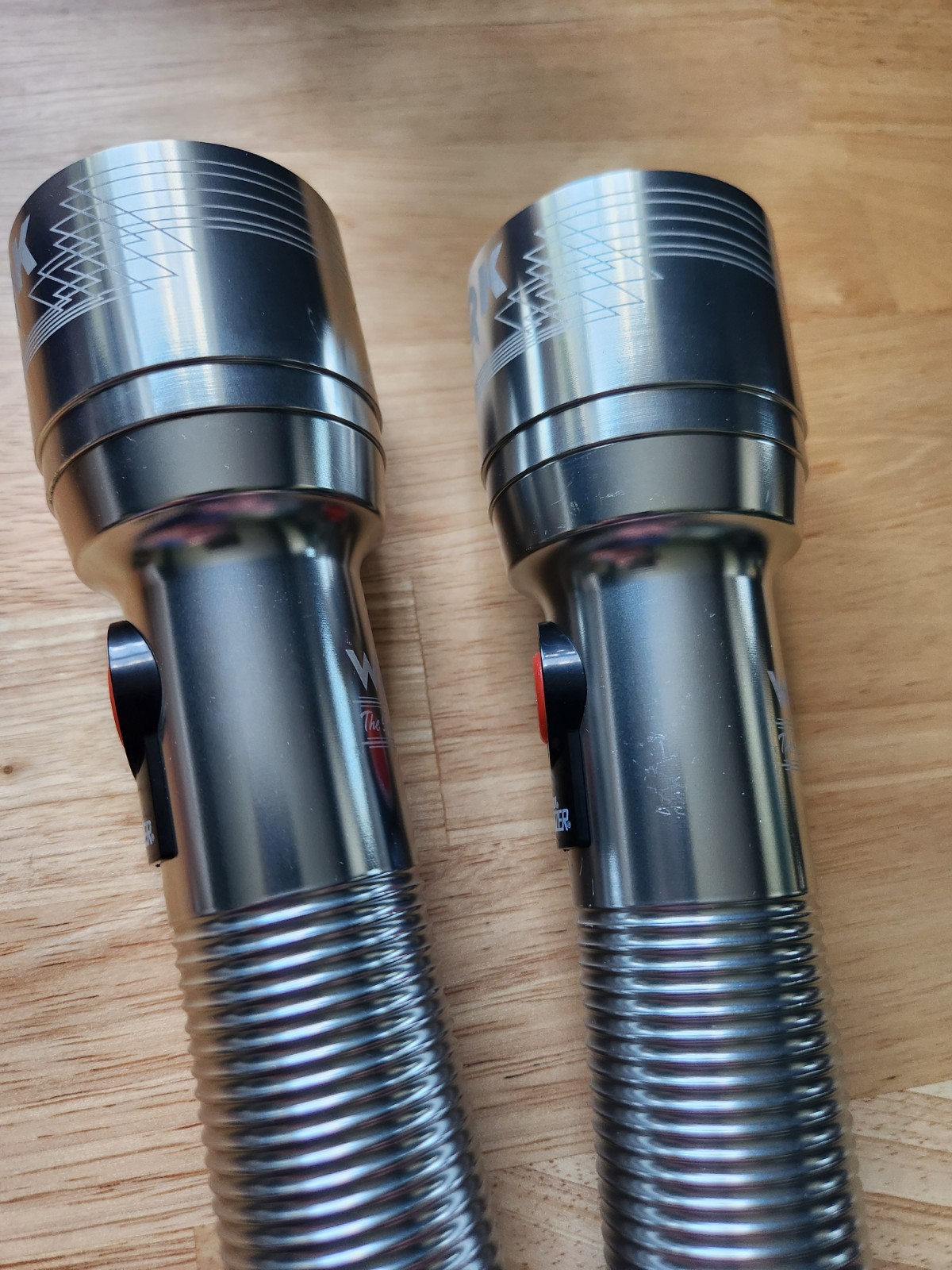TWO Netflix Stranger Things Energizer WSQK Squawk LED Flashlights Collector Ed.
