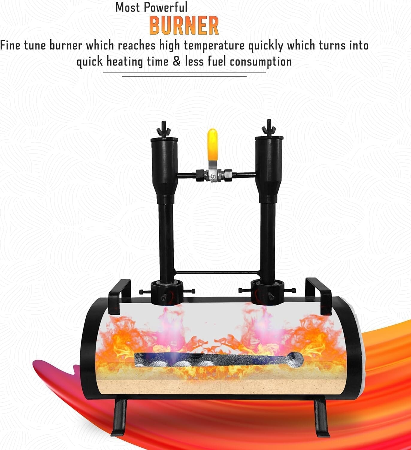 2 Burner Gas Propane Forge Oval Blacksmiths Knifemaking Farriers