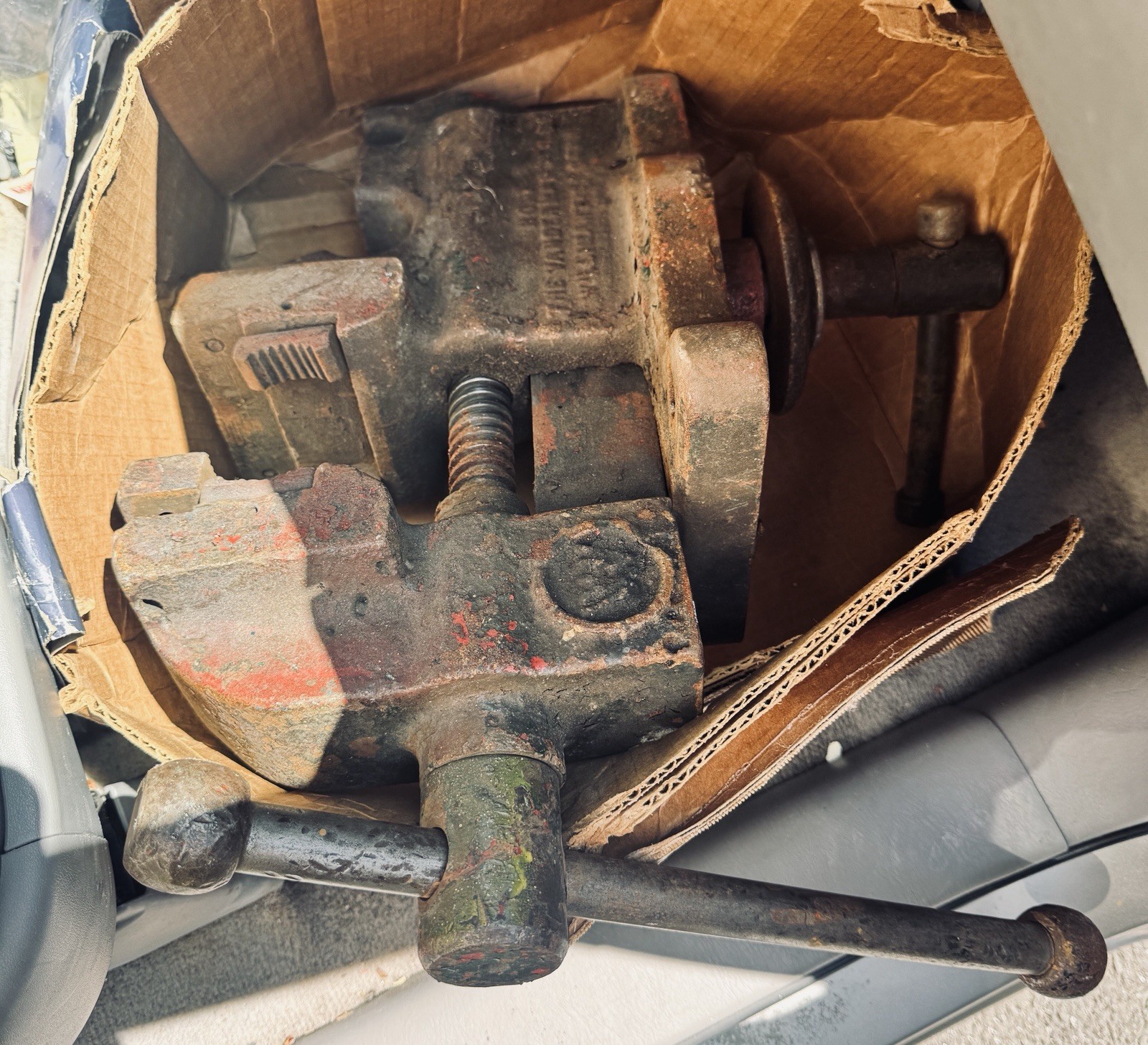 The Vanderman MFG Co No 1 Steamfitters Bench Vintage Vise 5″ Dual Jaw Blacksmith