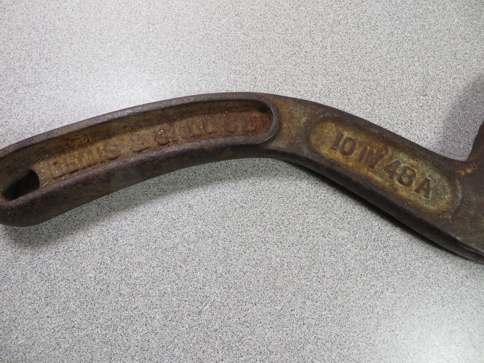 10″ Bemis & Call Co. Adjustable Wrench B & C 48A Clean Works USA Antique