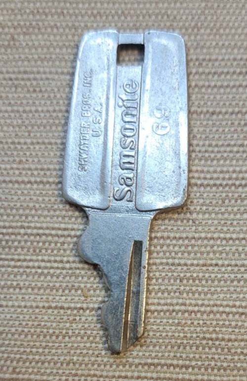 Vintage Original Samsonite 69 Silhouette Key for Luggage, Shwayder Bros Inc.