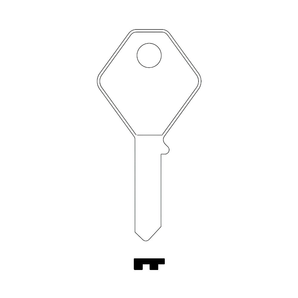 SR2 / B79L Key Blank Nickel